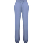 North Sails blue cotton women's sweatpants displayed on a hanger, featuring a relaxed fit and casual style.