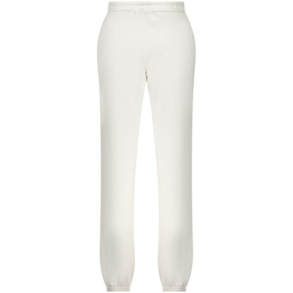 White cotton women's sweatpants by North Sails, featuring a relaxed fit and comfortable waistband.