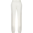 White cotton women's sweatpants by North Sails, featuring a relaxed fit and comfortable waistband.