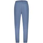 Hugo Boss Blu cotton men's track pant with elastic waistband and side pockets, casual athletic wear for men.