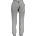 Gray cotton men's sweatpants by La Martina, featuring a relaxed fit and elastic waistband, displayed on a neutral background.
