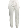 North Sails white cotton men's sweatpants with elastic waistband and pockets, casual and comfortable activewear.