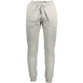 Gray cotton men's trousers by U.S. POLO ASSN., front view showing tailored fit and classic design.