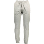 Gray cotton men's trousers by U.S. POLO ASSN., front view showing tailored fit and classic design.