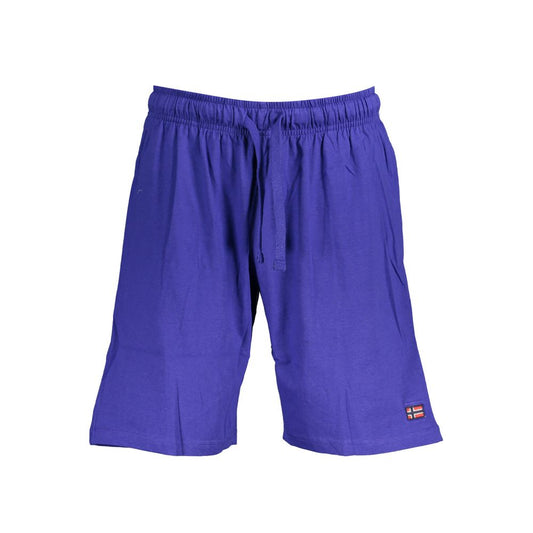 Norway 1963 Blue Cotton Men's Bermuda Shorts Norway 1963