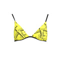 Yellow Karl Lagerfeld women's polyamide swimsuit with a sleek, fitted design and subtle logo details.