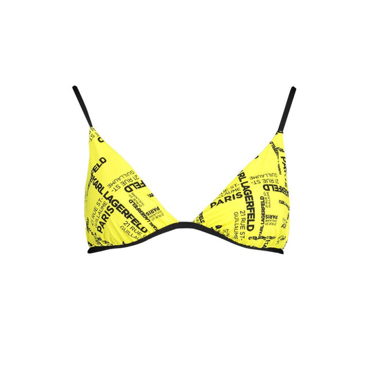 Karl Lagerfeld Yellow Polyamide Women Swimsuit Karl Lagerfeld