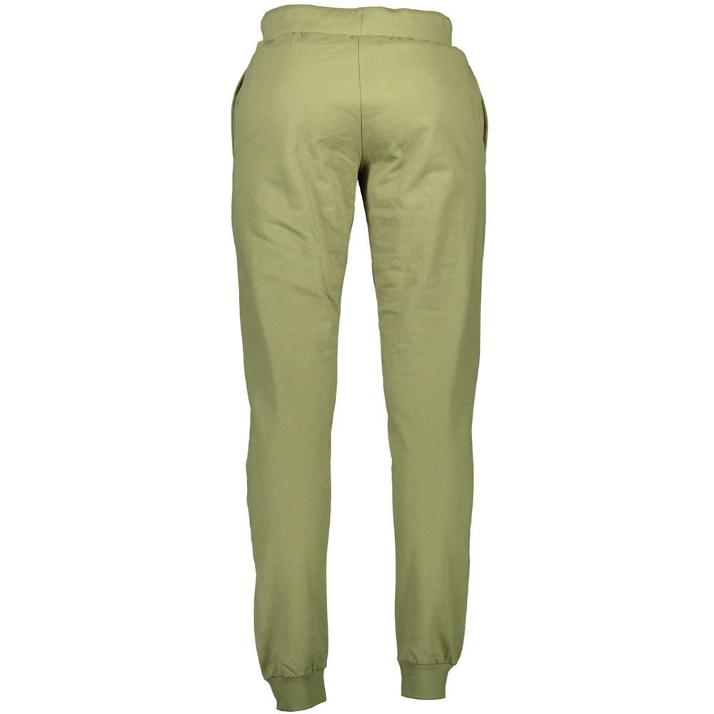 Sergio Tacchini Verde cotton men's sweatpants with elastic waistband and relaxed fit, perfect for casual wear.