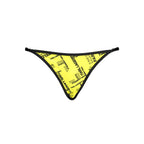 Yellow Karl Lagerfeld women's swim briefs made of polyamide, featuring a sleek, fitted design for stylish beachwear.
