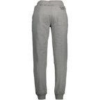 Cavalli Class Grigio cotton men's sports trousers with relaxed fit and elastic waistband, casual athletic style.