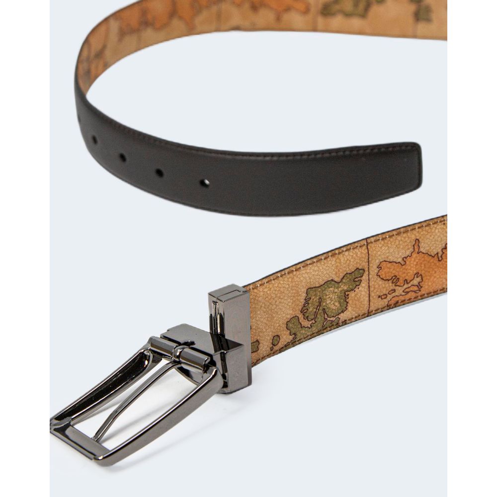 Brown leather regular belt by Alviero Martini Prima Classe with subtle branding and classic design, displayed on a neutral background.