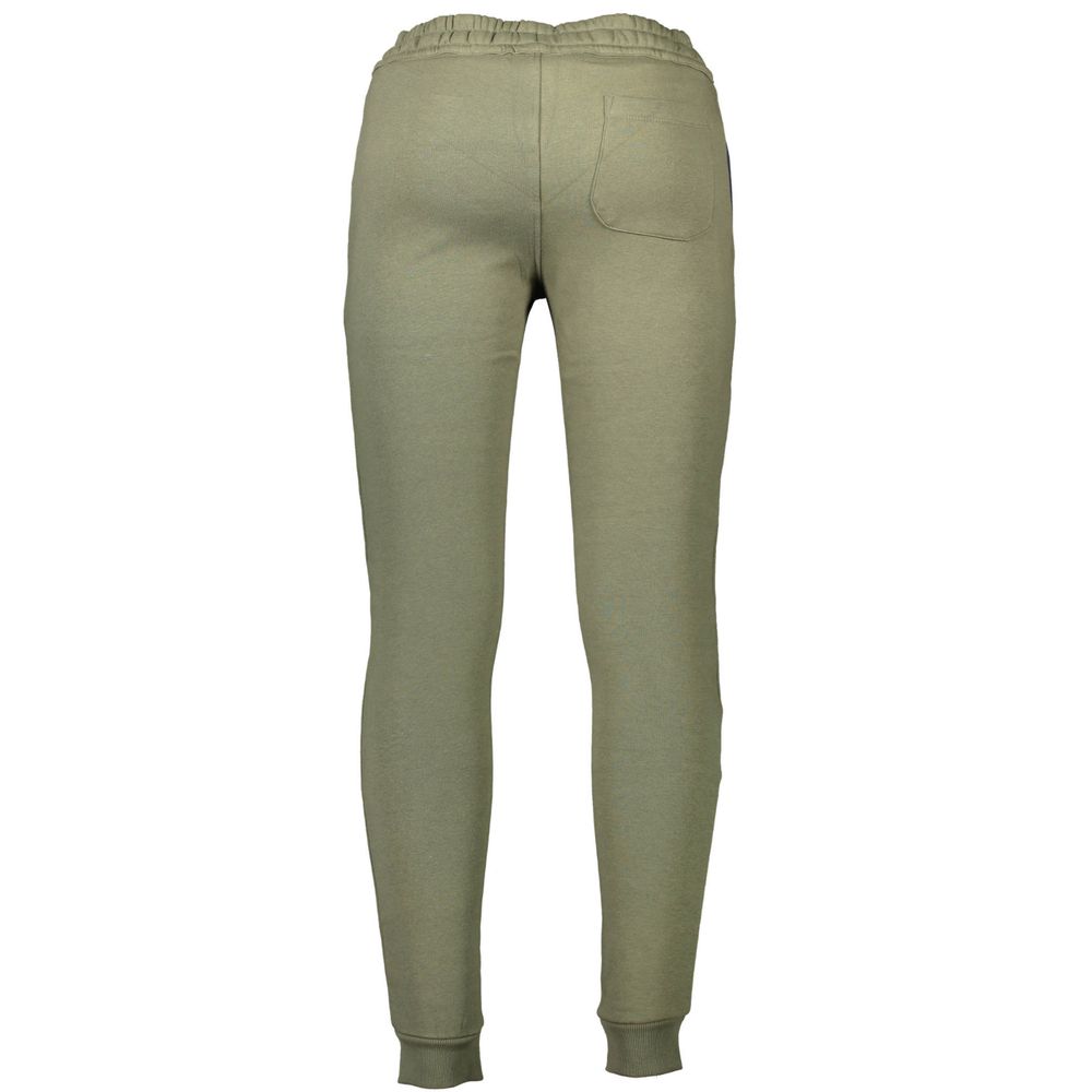 U.S. POLO ASSN. men's green cotton trousers, casual style with front pockets and a relaxed fit.
