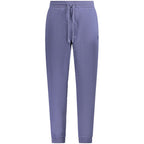 Hugo Boss Blu cotton men's track pant with athletic fit and elastic waistband, ideal for casual wear.