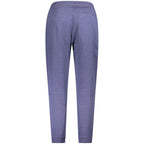 Hugo Boss Blu cotton men's track pant with elastic waistband and side pockets, casual athletic wear for men.