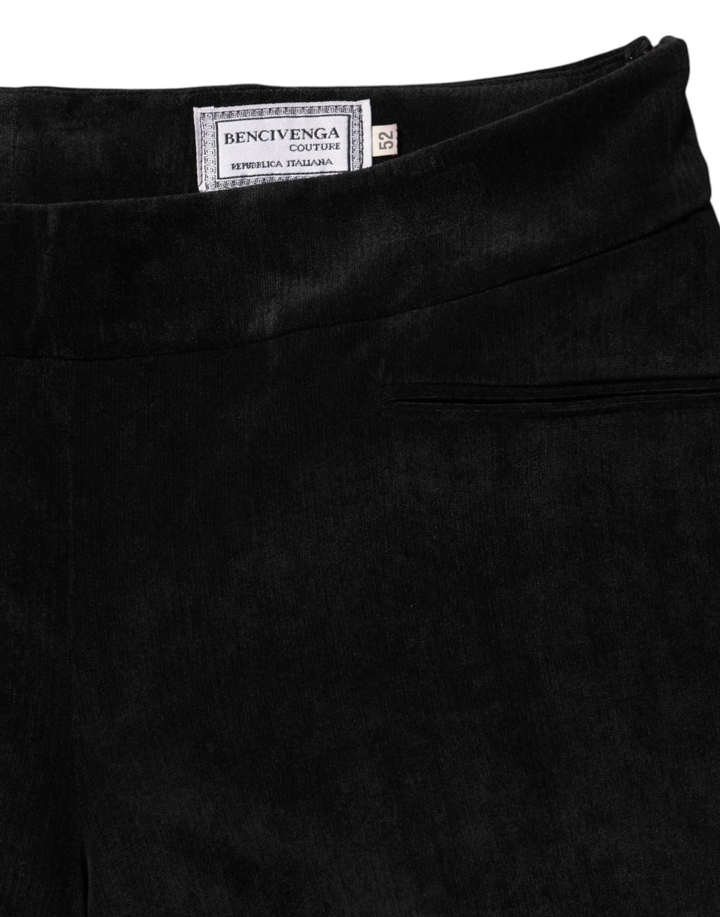 BENCIVENGA Black High Waist Straight Dress Trouser Pants - Eljoys Fashion 
