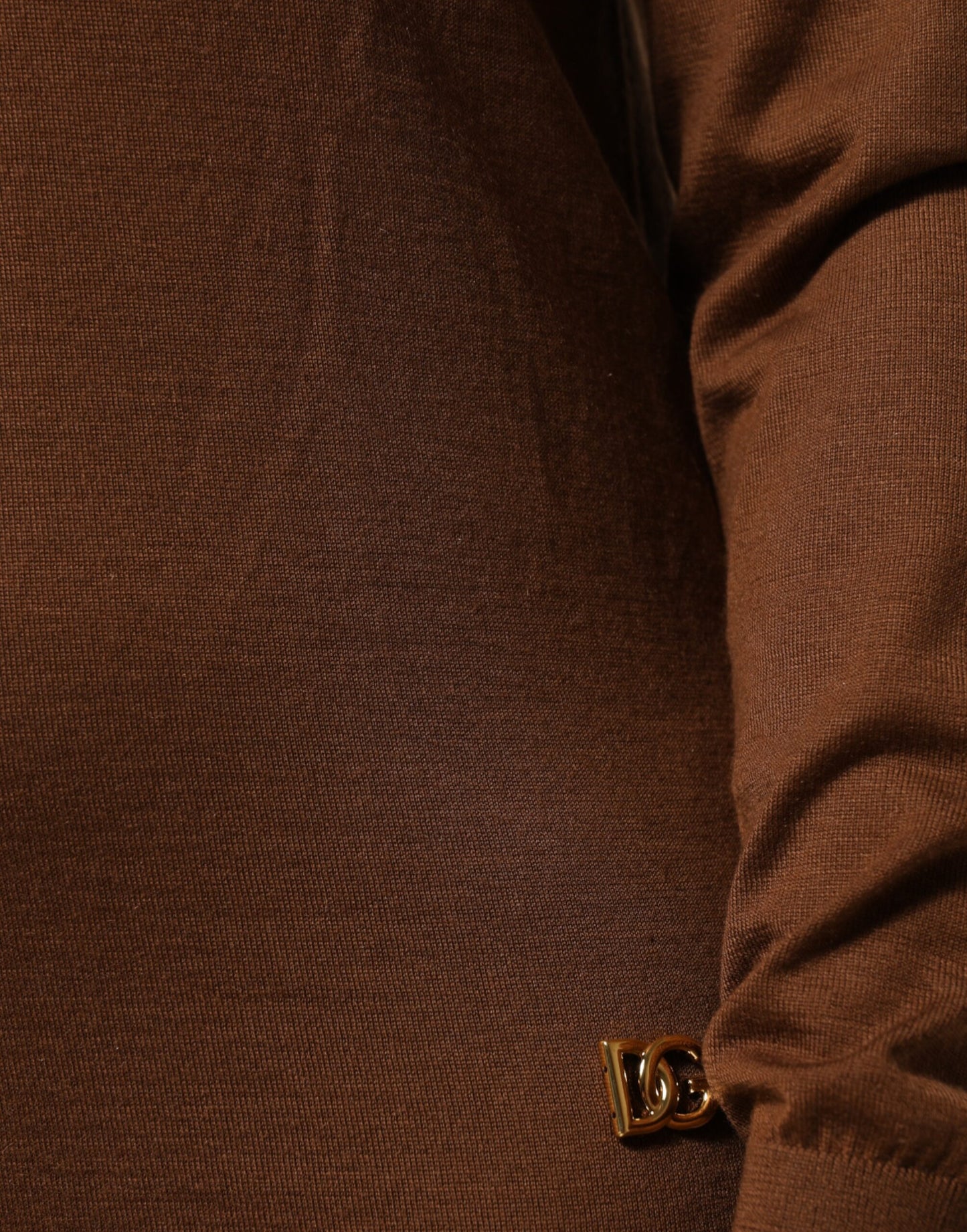 Dolce & Gabbana Brown Cashmere Turtle Neck Pullover Sweater Dolce & Gabbana