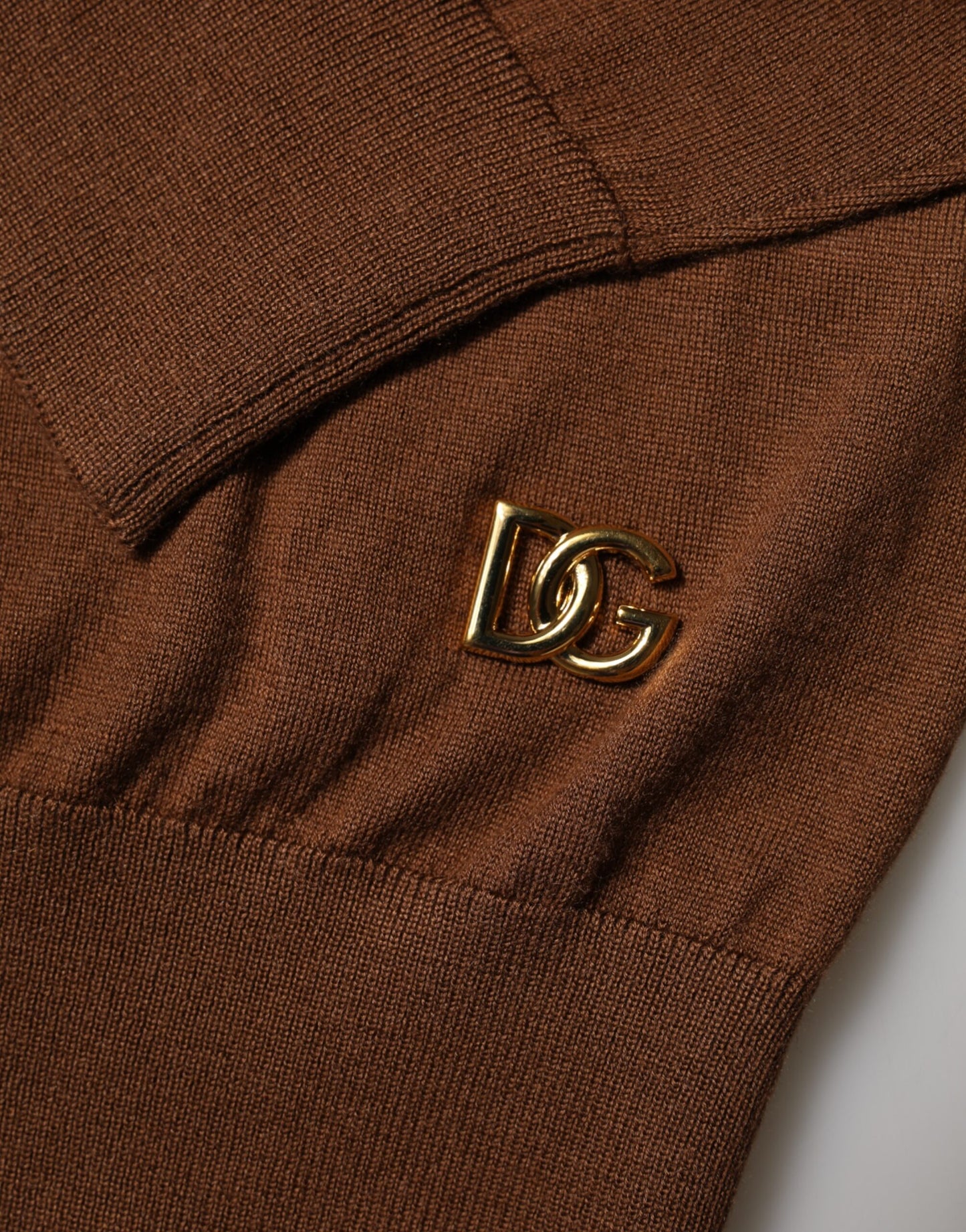 Dolce & Gabbana Brown Cashmere Turtle Neck Pullover Sweater Dolce & Gabbana
