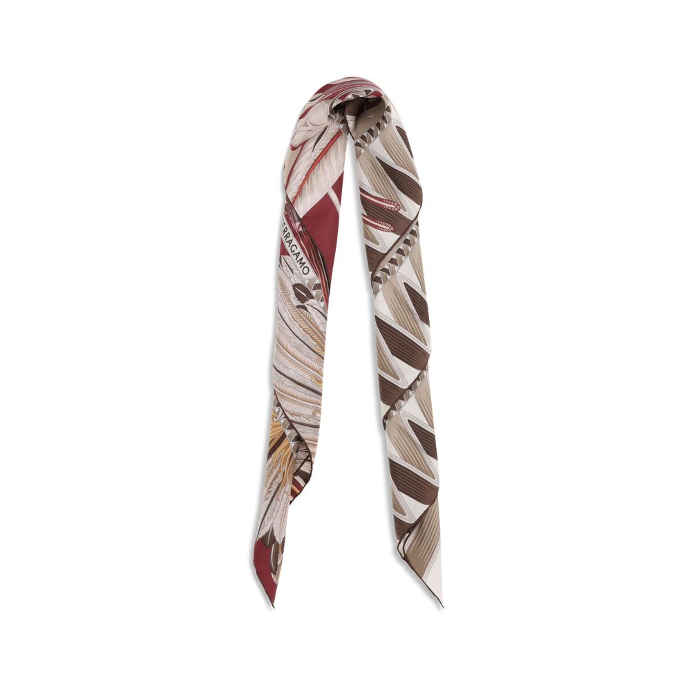 Ferragamo Multicolor Silk Scarf Ferragamo