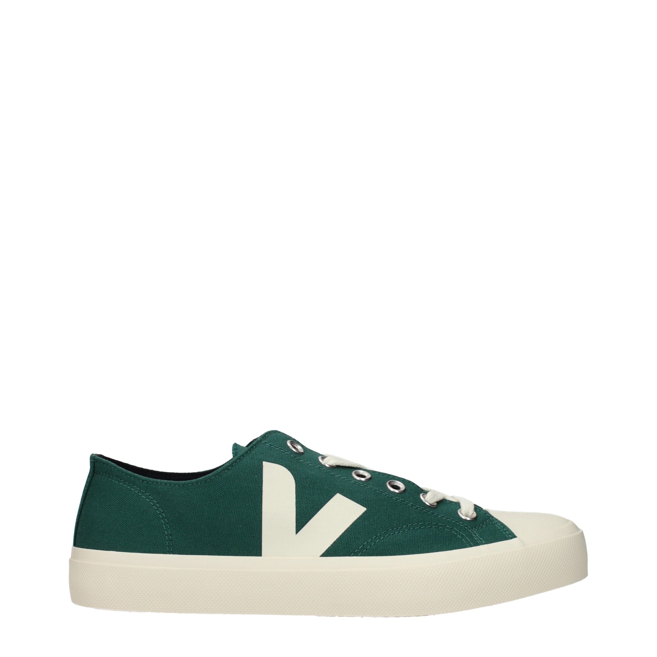 Veja Green Fabric Low Top Sneakers Veja
