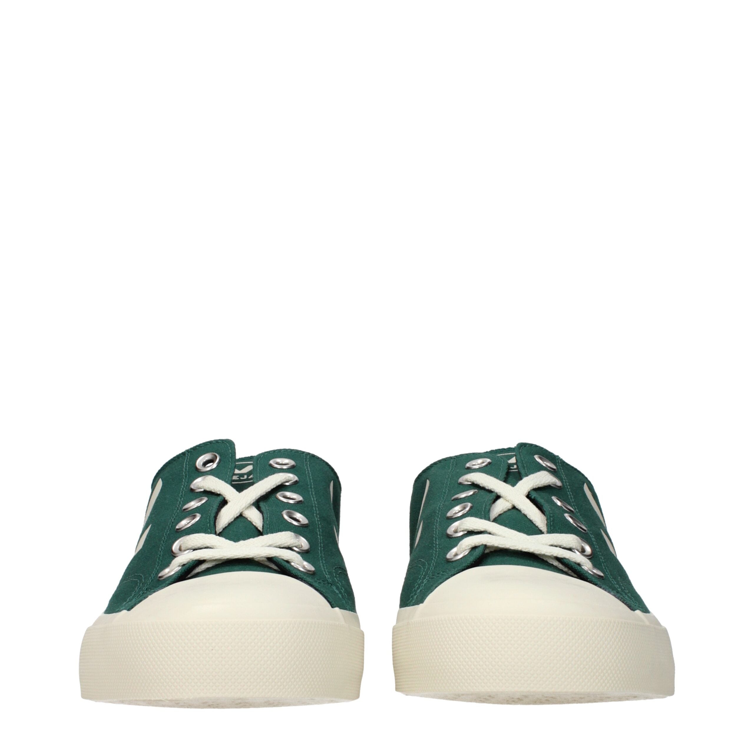 Veja Green Fabric Low Top Sneakers Veja