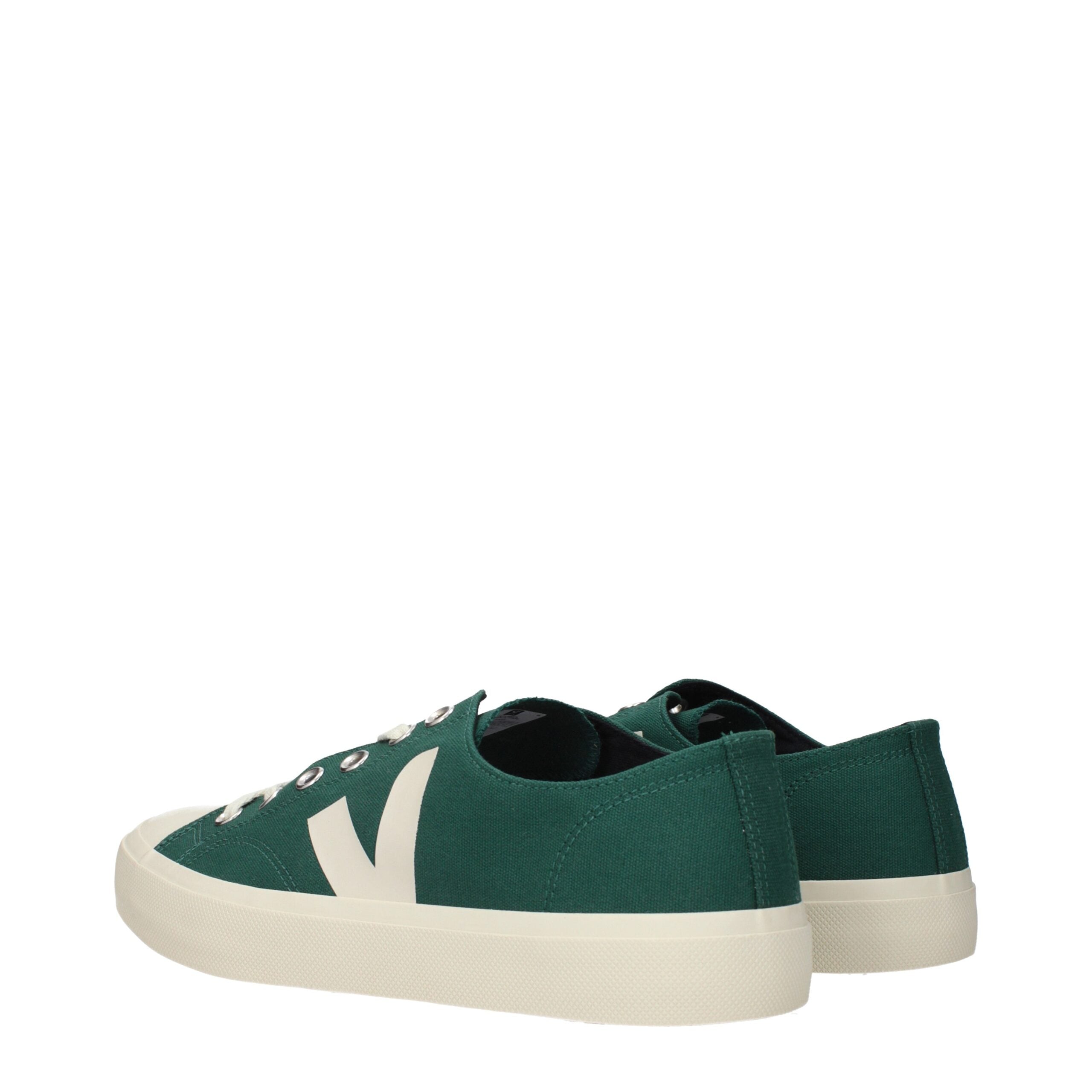 Veja Green Fabric Low Top Sneakers Veja
