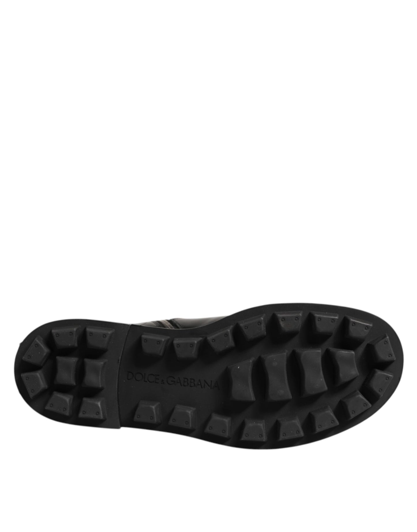 Dolce & Gabbana Black Logo Plaque Mid Calf Biker Boots Shoes Dolce & Gabbana