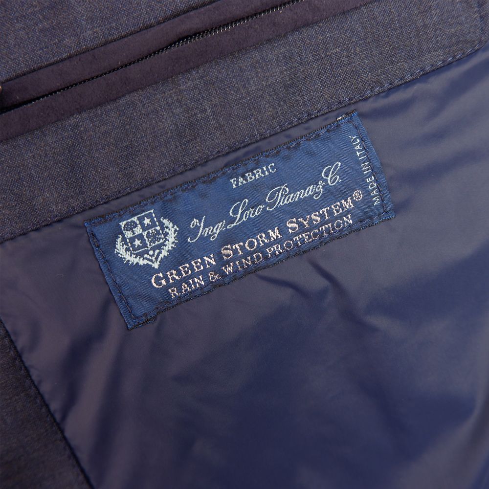 Made in Italy Blue Wool Sleveless Jacket Made in Italy