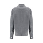 The Latest Gray Wool Oves Aries Shirt