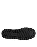 Dolce & Gabbana Black Nylon Low Top Slip On Sneaker Shoes - Eljoys Fashion 