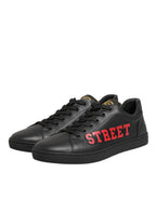 Dolce & Gabbana Black Street Life Low Top Men Sneakers Shoes - Eljoys Fashion 