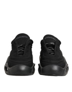 Dolce & Gabbana Black Lace Up Wave Low Top Men Sneaker Shoes - Eljoys Fashion 