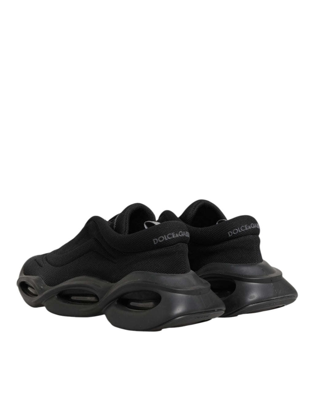 Dolce & Gabbana Black Lace Up Wave Low Top Men Sneaker Shoes - Eljoys Fashion 