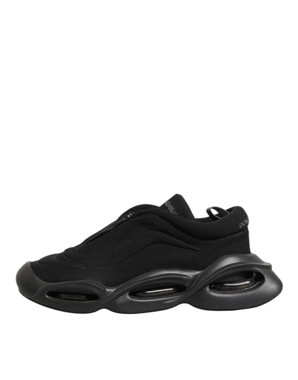 Dolce & Gabbana Black Lace Up Wave Low Top Men Sneaker Shoes - Eljoys Fashion 