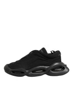 Dolce & Gabbana Black Lace Up Wave Low Top Men Sneaker Shoes - Eljoys Fashion 