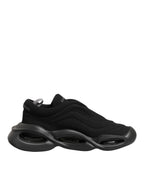 Dolce & Gabbana Black Lace Up Wave Low Top Men Sneaker Shoes - Eljoys Fashion 