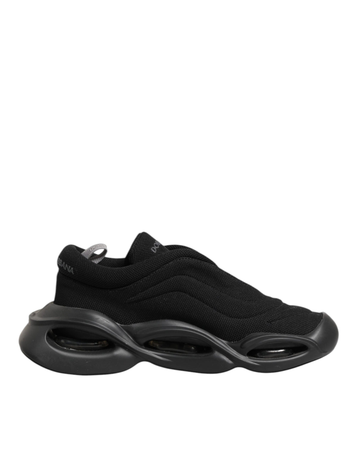 Dolce & Gabbana Black Lace Up Wave Low Top Men Sneaker Shoes - Eljoys Fashion 