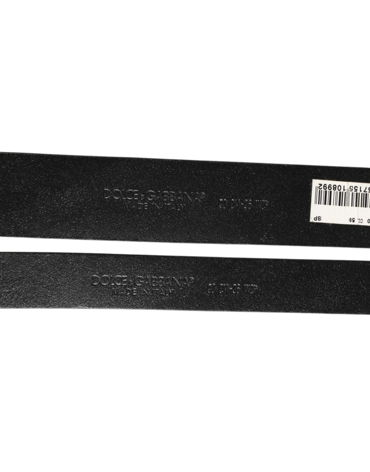 Dolce & Gabbana Black Double Strap Leather Silver Buckle Belt - Eljoys Fashion 