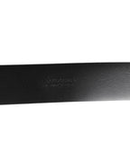 Dolce & Gabbana Black Leather Side Rings Brass Buckle Belt - Eljoys Fashion 