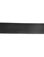 Dolce & Gabbana Black Leather Side Rings Brass Buckle Belt - Eljoys Fashion 