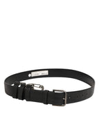 Dolce & Gabbana Black Key Ring Clip Attachments Buckle Belt - Eljoys Fashion 