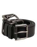 Dolce & Gabbana Black Key Ring Clip Attachments Buckle Belt - Eljoys Fashion 