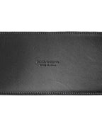 Dolce & Gabbana Black Leather 4-Strap Metal Multi-Buckle Belt - Eljoys Fashion 