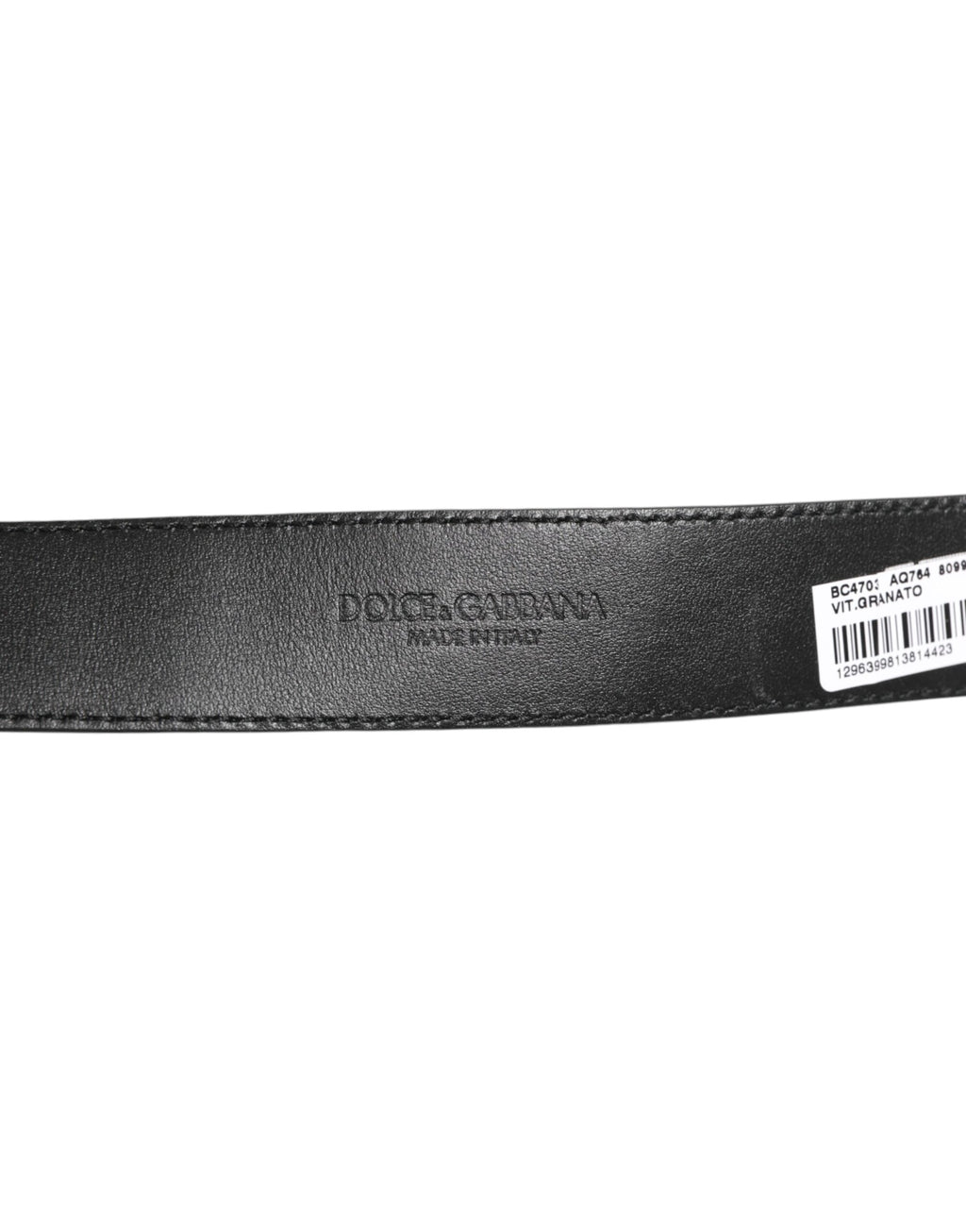 Dolce & Gabbana Black Leather Classic Metal Logo Buckle Belt - Eljoys Fashion 