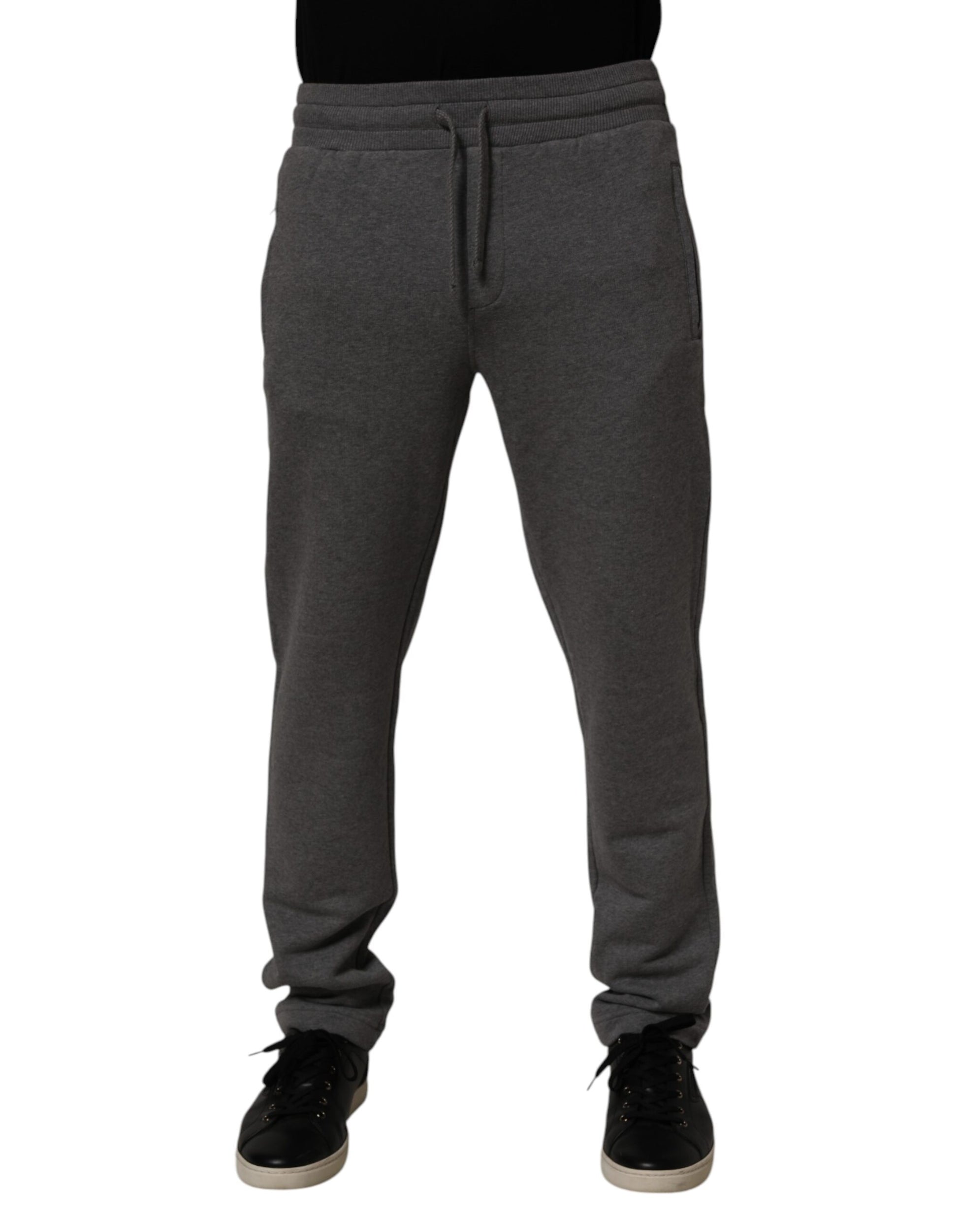 Dolce & Gabbana Gray Cotton Jogger Sweatpants Trouser Pants Dolce & Gabbana