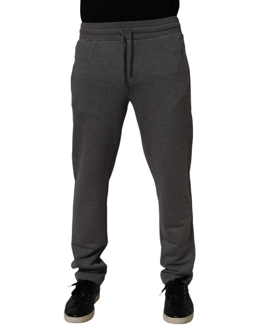 Dolce & Gabbana Gray Cotton Jogger Sweatpants Trouser Pants Dolce & Gabbana