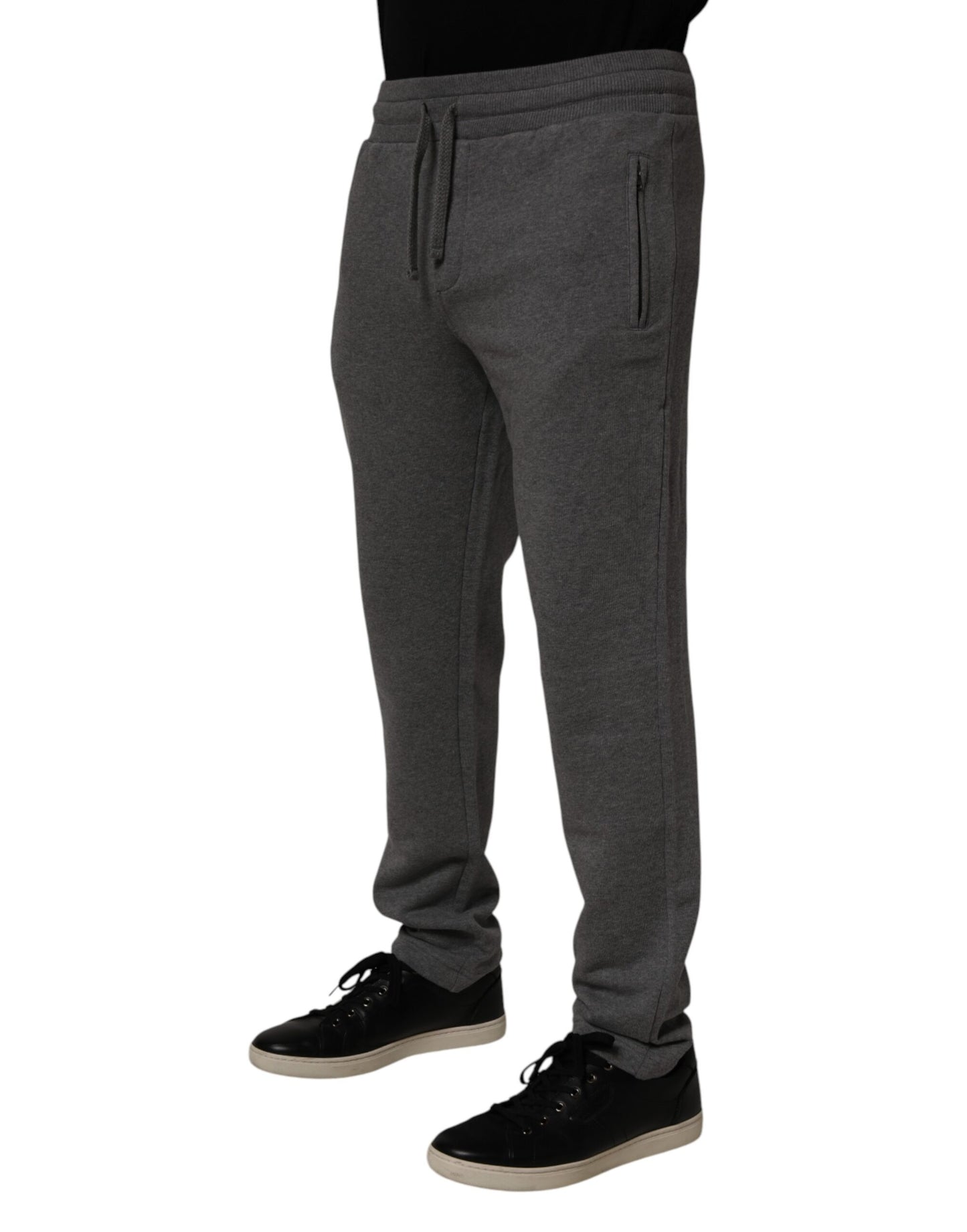 Dolce & Gabbana Gray Cotton Jogger Sweatpants Trouser Pants Dolce & Gabbana