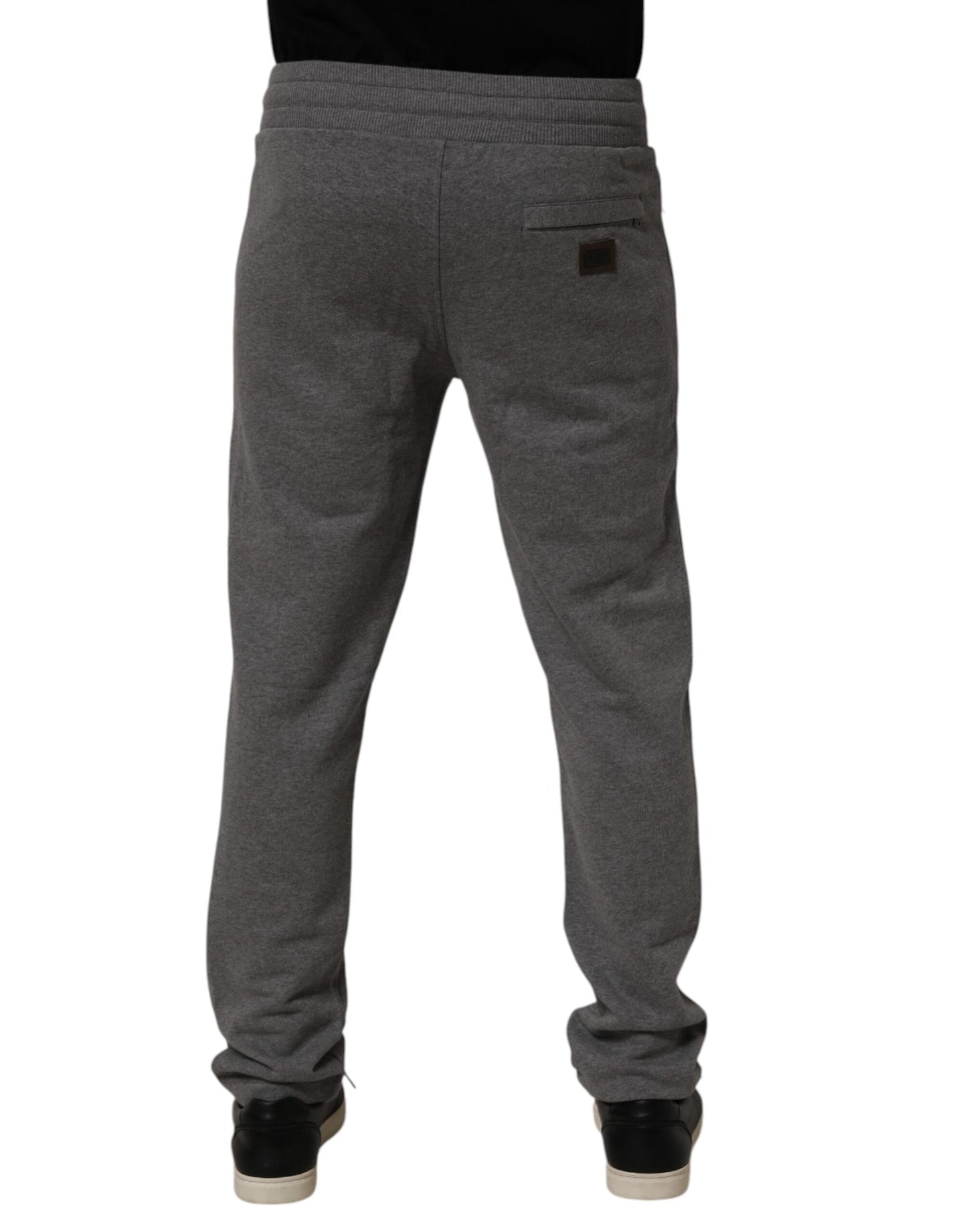 Dolce & Gabbana Gray Cotton Jogger Sweatpants Trouser Pants Dolce & Gabbana