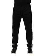 Dolce & Gabbana Black Cotton Jogger Sweatpants Trouser Pants - Eljoys Fashion 
