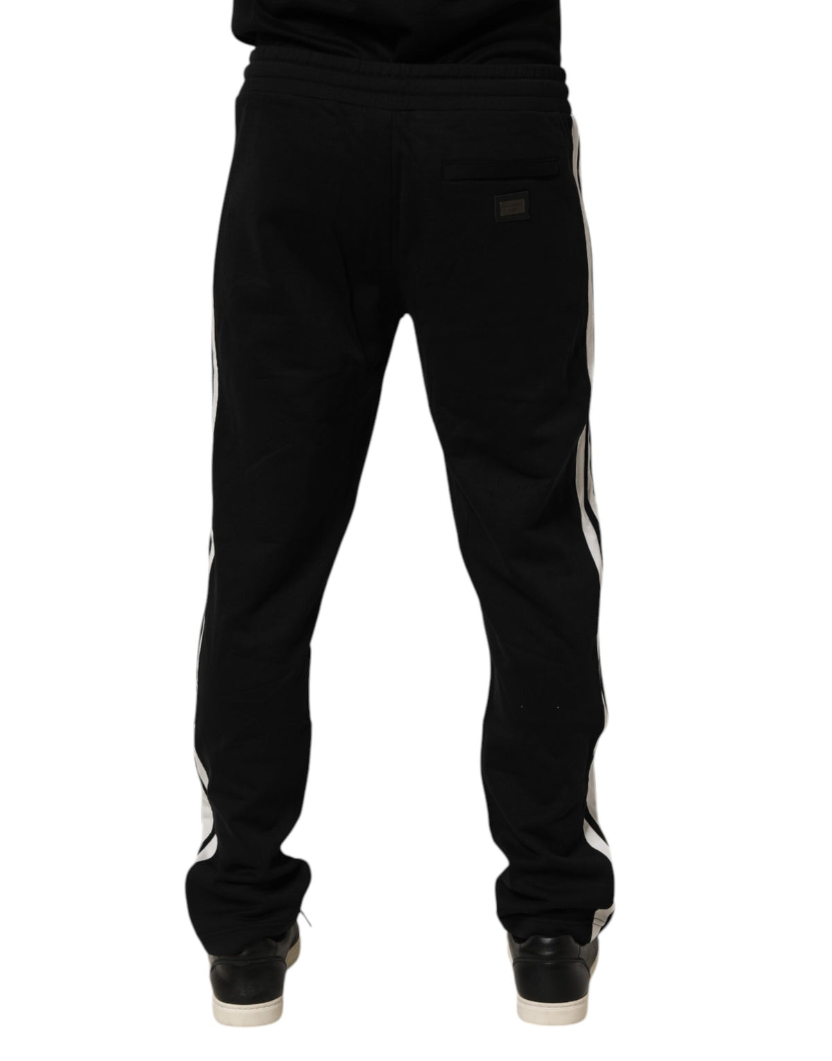 Dolce & Gabbana Black Cotton Jogger Sweatpants Trouser Pants - Eljoys Fashion 