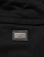 Dolce & Gabbana Black Cotton Jogger Sweatpants Trouser Pants - Eljoys Fashion 